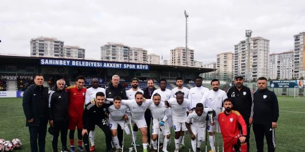 Şahinbey Ampute Futbol Takımı´ndan Net Skor 3-1