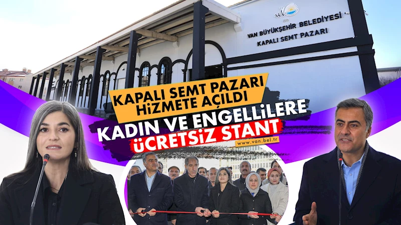 Kapalı semt pazarı hizmete açıldı: Kadın ve engellilere ücretsiz stant