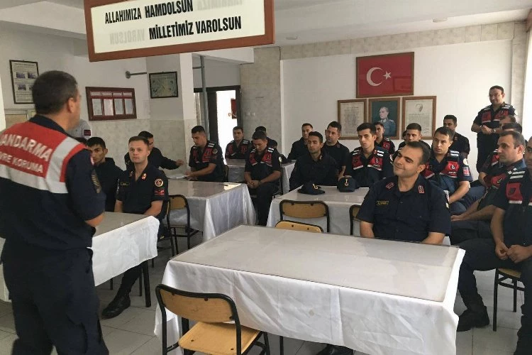  Jandarma Komutanlığı orman yangınlarına dikkat çekiyor