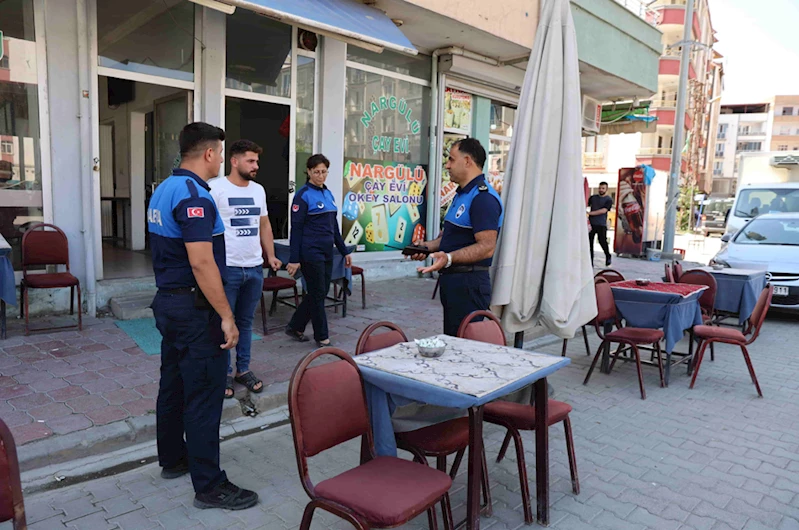 Iğdır Belediyesi Zabıta Müdürlüğü ekiplerimizden kaldırım işgali düzenlemesi