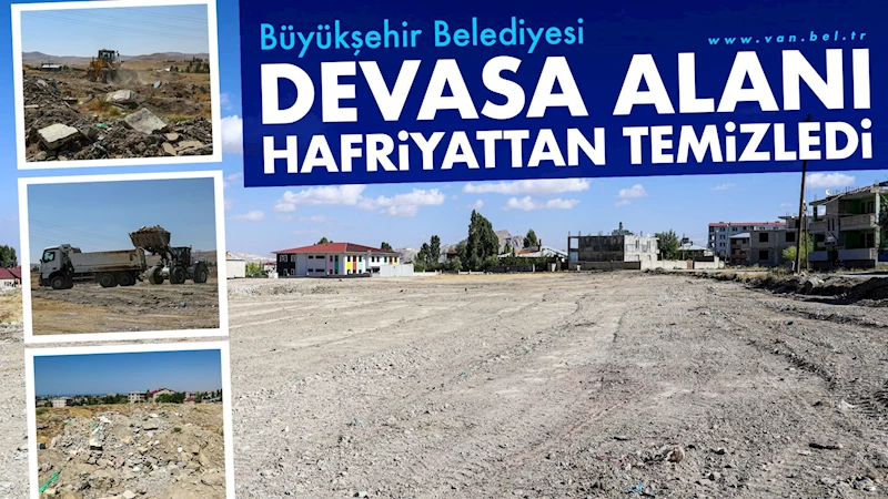 Van’ın Hacıbekir Mahallesi’nde Hafriyat Temizliği Tamamlandı