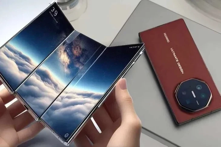 Huawei Mate XT ile üçe katlanabilir telefon !