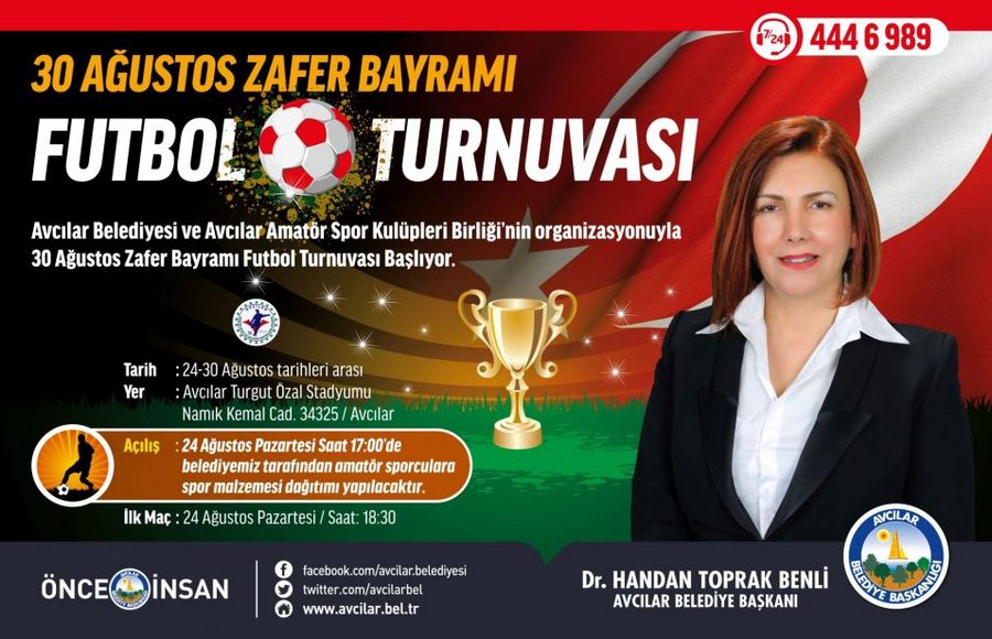 30 Ağustos Futbol Turnuvası Başlıyor