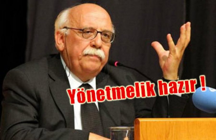 Yönetmelik hazır !