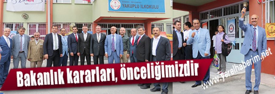 Bakanlık kararları önceliğimizdir