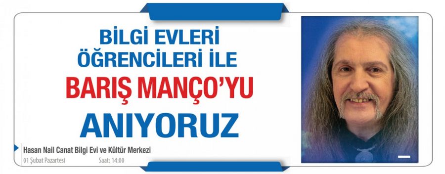 Barış Manço Anılacak