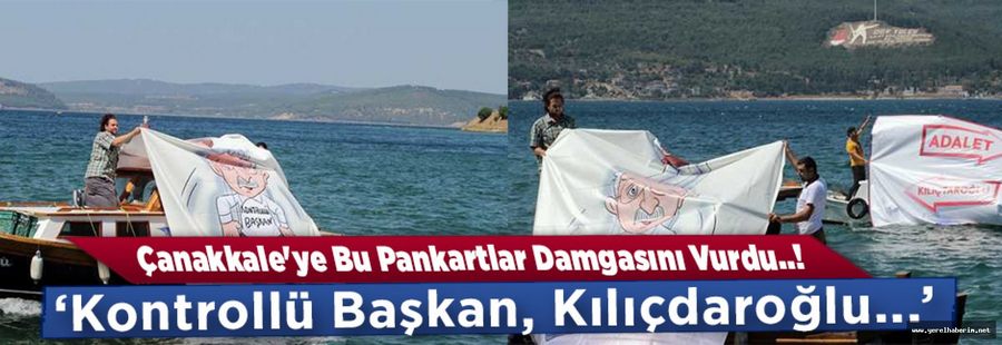 Çanakkale'ye Bu Pankartlar Damgasını Vurdu..!