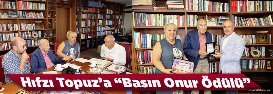 Hıfzı Topuz’a “Basın Onur Ödülü”