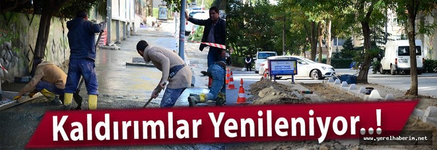 Kaldırımlar Yenileniyor..!