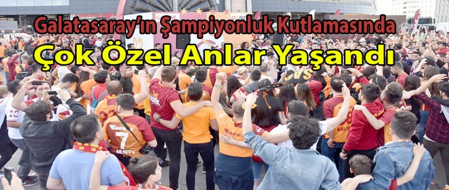 Şampiyonluk Kutlamasında Özel Anlar Yaşandı