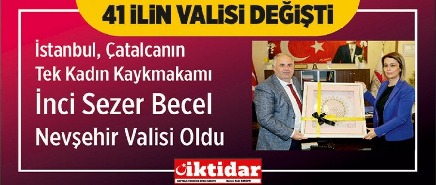 41 ilin valisi değişti