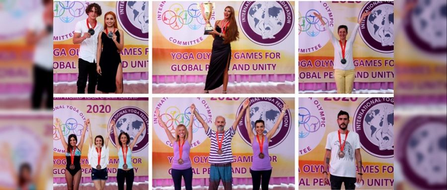 Yoga Olimpiyat Şampiyonları Madalyalarını Aldı