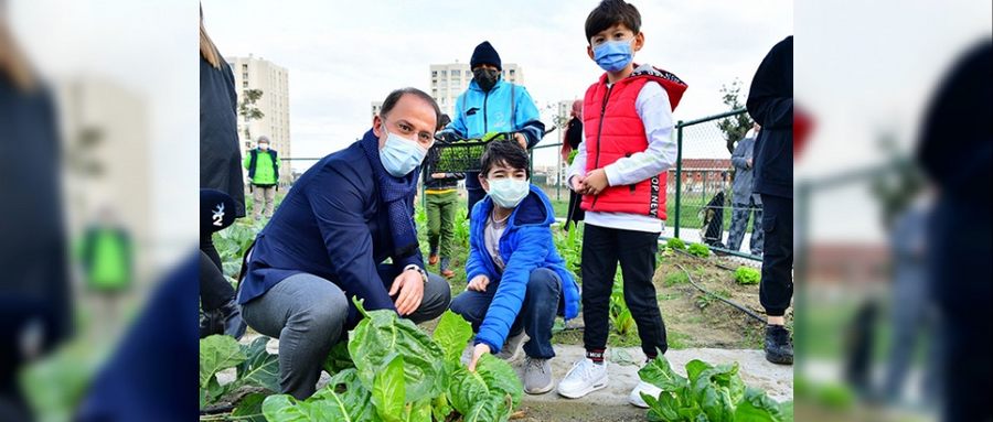 Küçük Bahçıvanlar Parkı’nda İlk Hasat Yapıldı