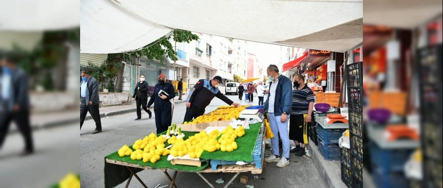 Tam Kapanma Sürecinde Açılan Pazarlar Denetlendi