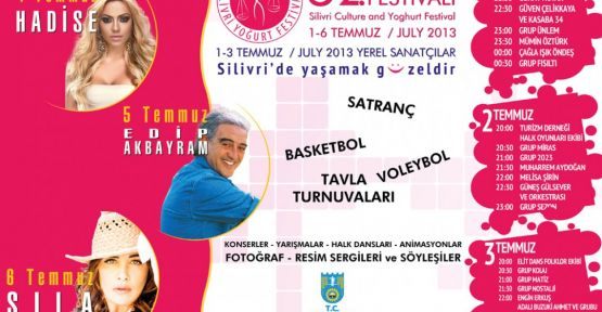 52. Silivri Yoğurt Festivali Başlıyor