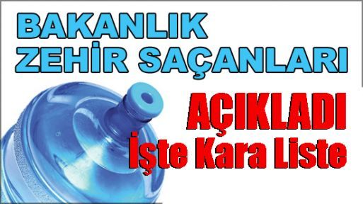 Bakanlık, kara listeyi açıkladı