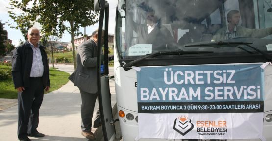 Bayramda Servisler Ücretsiz