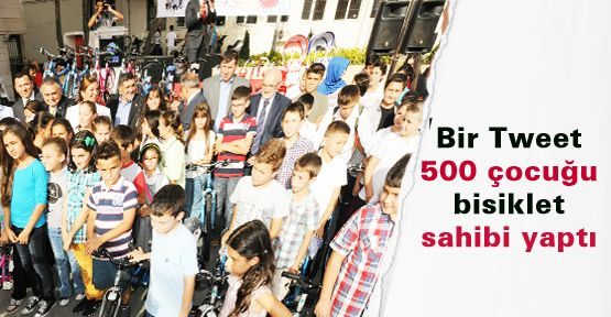 Bir Tweet 500 çocuğu bisiklet sahibi yaptı