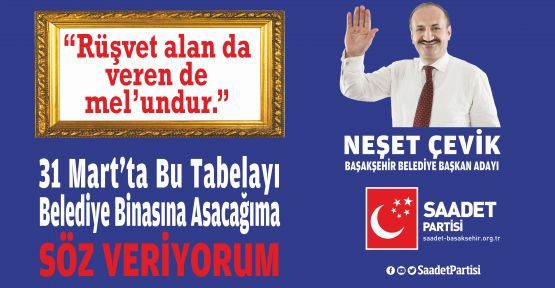 Bu Tabelayı Yalnız Saadet Partisi Asabilir