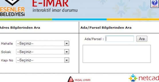 E- İMAR SİSTEMİ DEVREDE