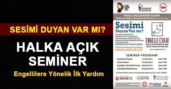 ‘SESİMİ DUYAN VAR MI?