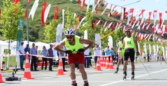 Tekerlekli Kayak Şampiyonasında büyük heyecan